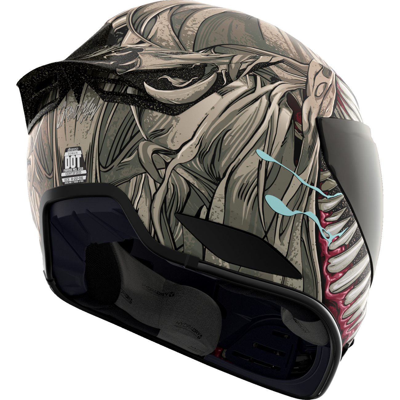 ICON Domain* Helmet - Grand Maw - Gray - XS 010117294