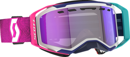 SCOTT Prospect 2.0 SMB Goggle - Stealth Blue/Radiant Pink - Dual - Light Sensitive - Blue Chrome Lens 421502-7906307