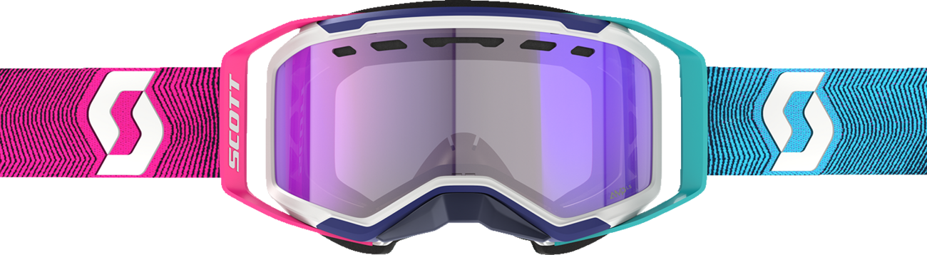 SCOTT Prospect 2.0 SMB Goggle - Stealth Blue/Radiant Pink - Dual - Light Sensitive - Blue Chrome Lens 421502-7906307