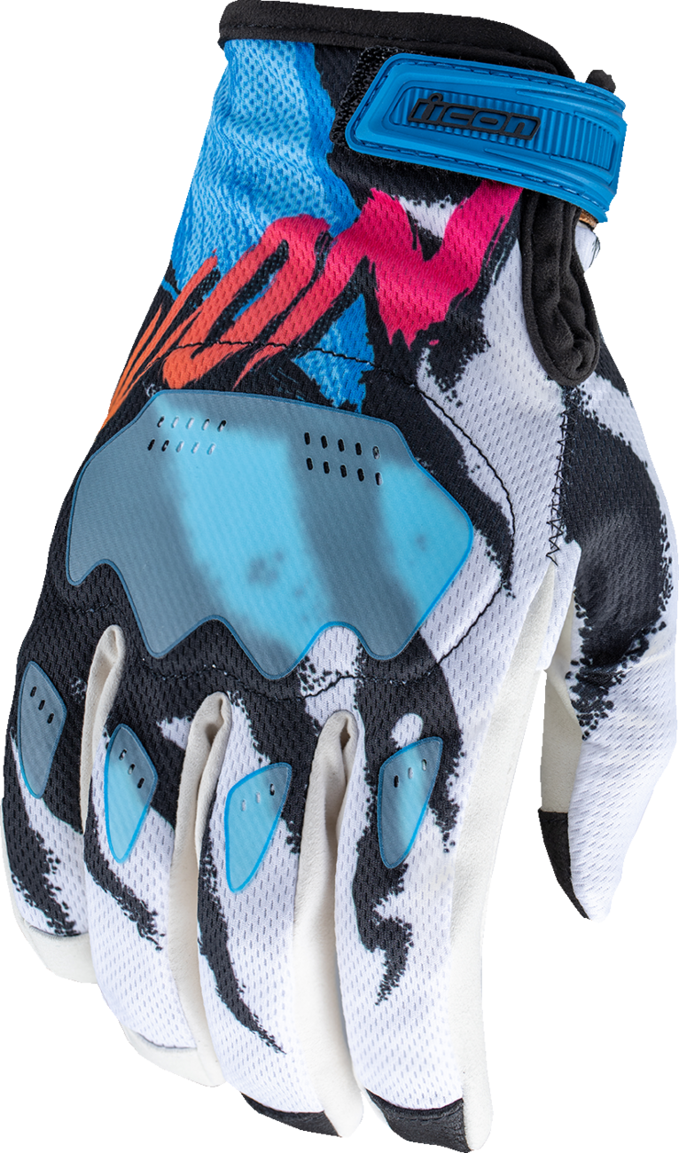 ICON Hooligan* Rad Dawn Gloves - White - 2XL 3301-4855