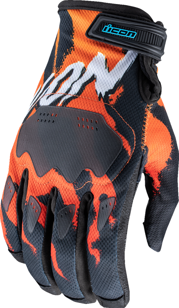 ICON Hooligan* Rad Dawn Gloves - Orange - Small 3301-4857