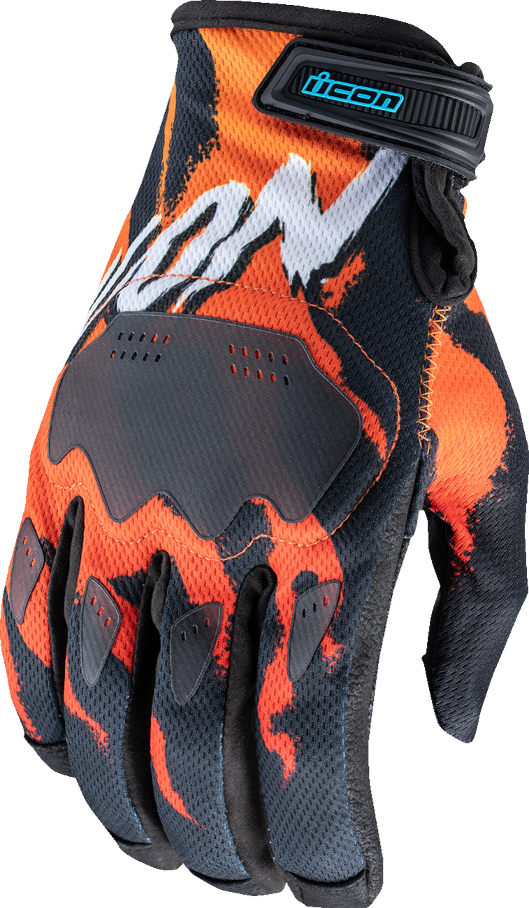 ICON Hooligan* Rad Dawn Gloves - Orange - 2XL 3301-4861