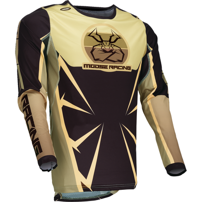 MOOSE OFFROAD Agroid Jersey - Brown/Black - Large 2910-8147