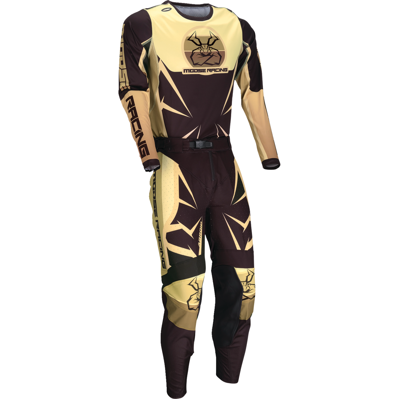 MOOSE OFFROAD Agroid Jersey - Brown/Black - Large 2910-8147