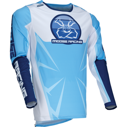 MOOSE OFFROAD Agroid Jersey - Blue/White - Large 2910-8133