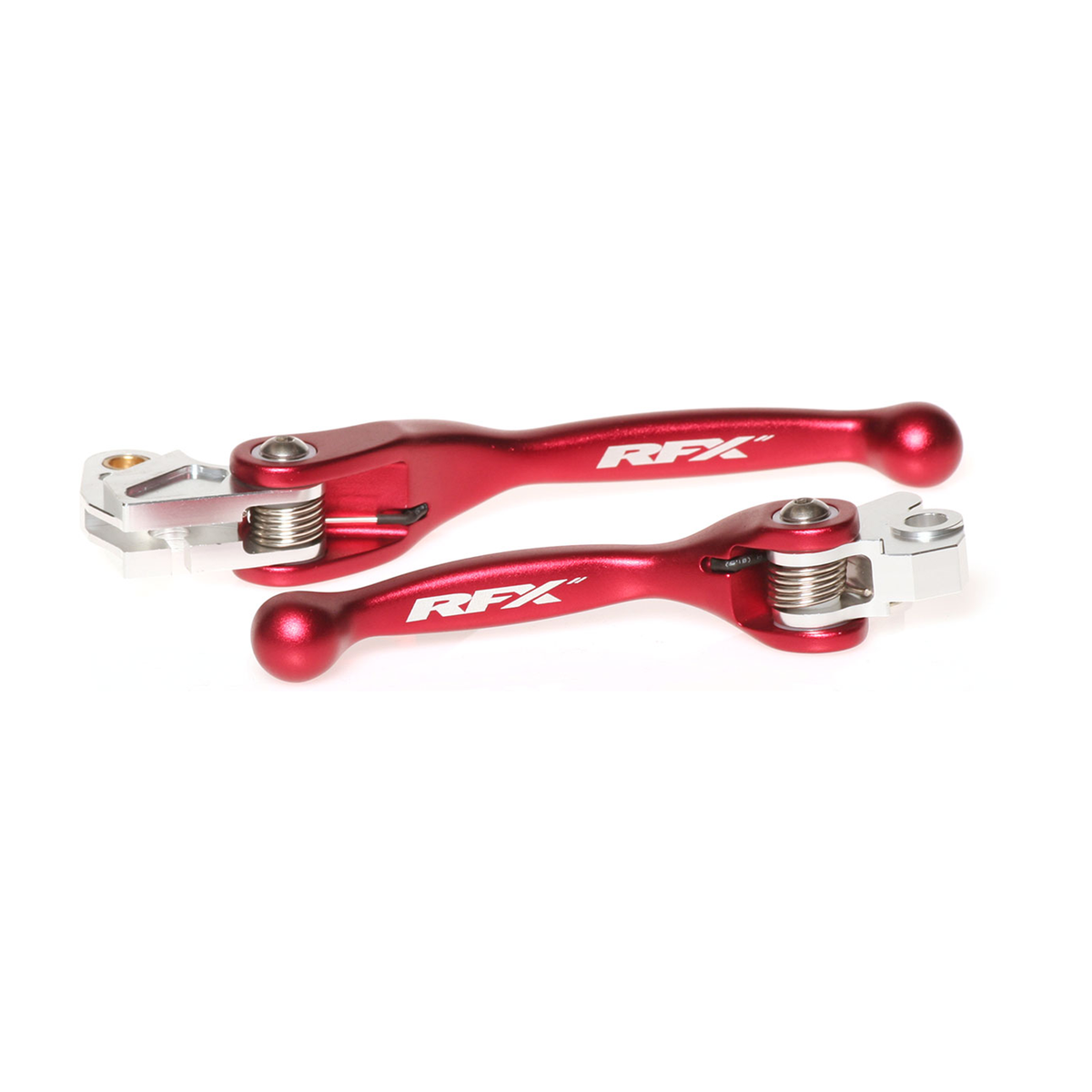 Flexible Lever Set Red Kaw/Suz