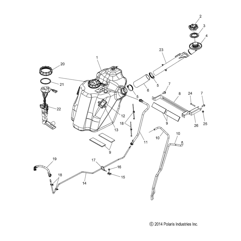 
                      
                        Polaris Slingshot STRAP, FUEL TANK, Genuine OEM Part 5260625, Qty 1
                      
                    