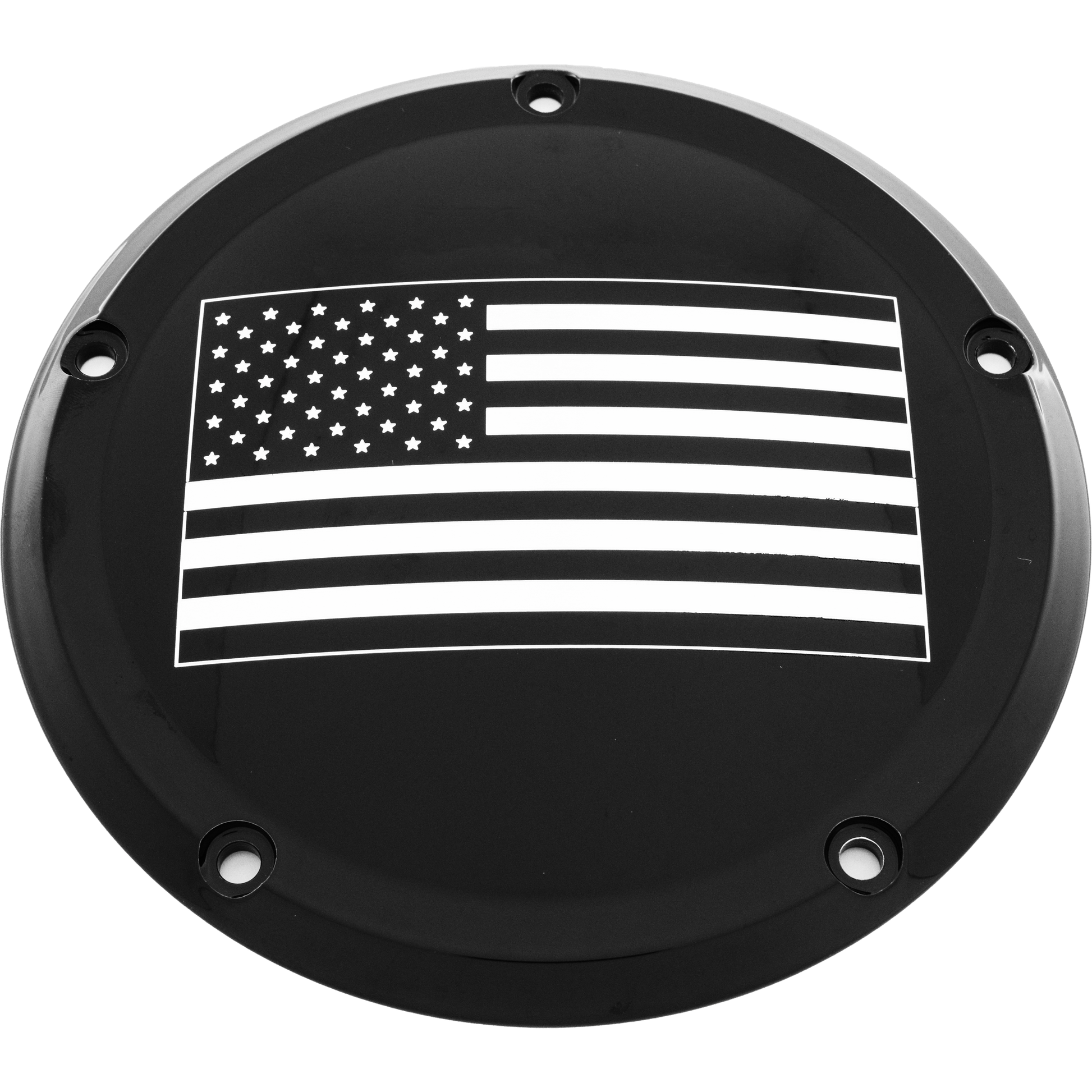 7   M8 Flt/Flh Derby Cover American Flag Black