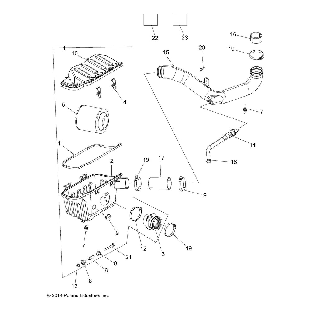
                      
                        Polaris GEM Air Box Cover Seal, Genuine OEM Part 5814106, Qty 1
                      
                    