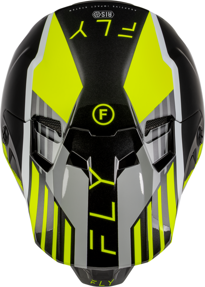 Youth Formula Cc Strike Helmet Grey/Black/Hi Vis Yl