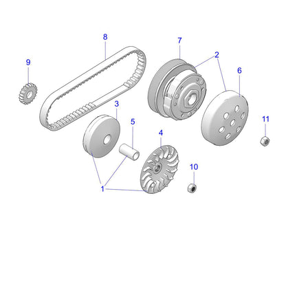 Polaris ATV NUT, HEX Flange M10�1.25, Genuine OEM Part 3023906, Qty 1