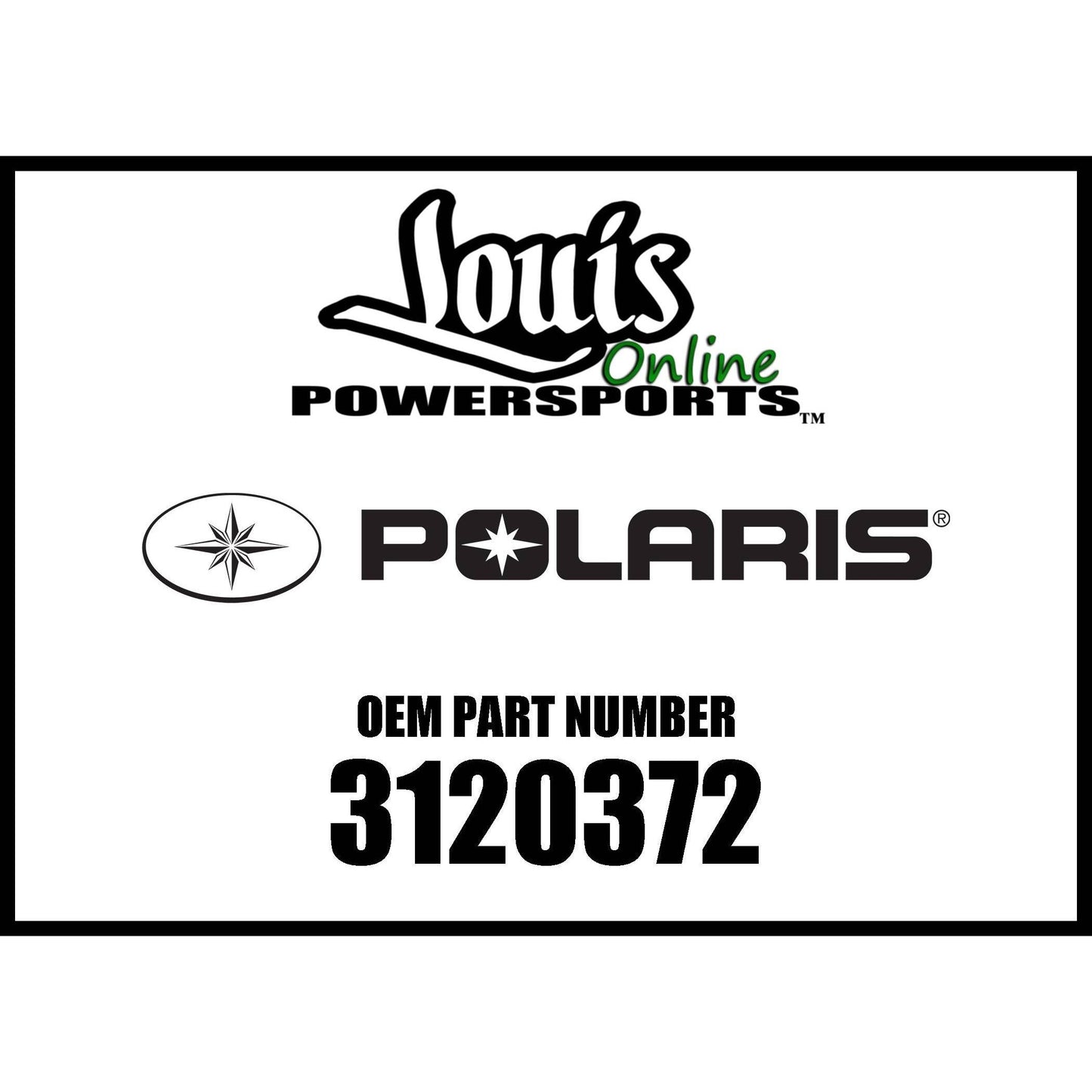 Polaris Off Road Skid Shoe, Genuine OEM Part 3120372, Qty 1