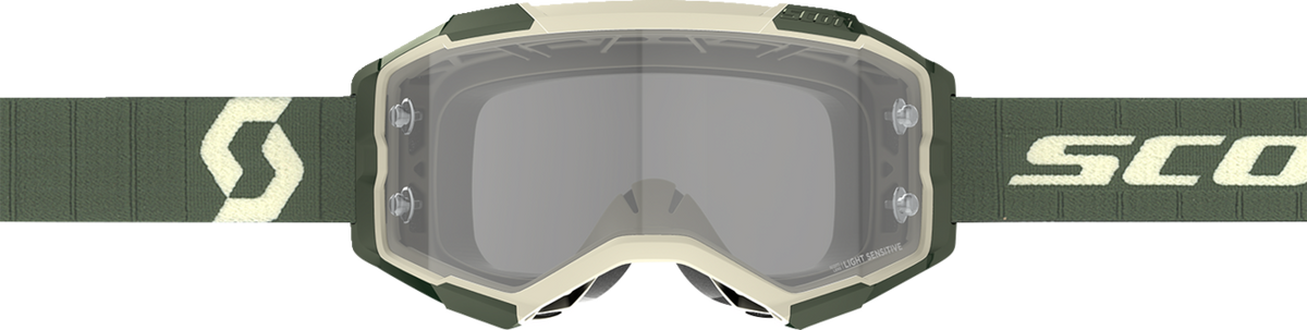 SCOTT Fury LS Goggle - Kaki Green - Light Sensitive - Gray 272827-6312327