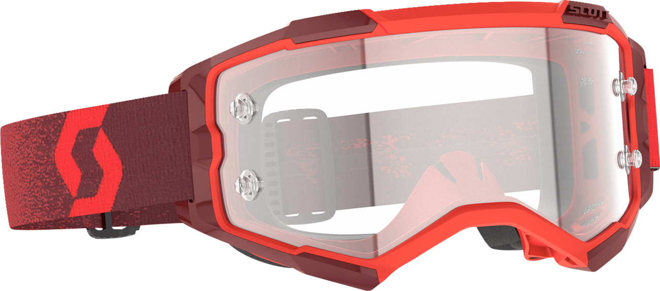 SCOTT Fury Goggle - Red - Clear Works Lens 274514-0004113