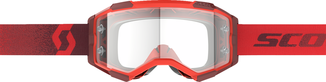 SCOTT Fury Goggle - Red - Clear Works Lens 274514-0004113