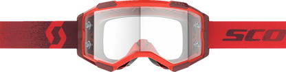 SCOTT Fury Goggle - Red - Clear Works Lens 274514-0004113