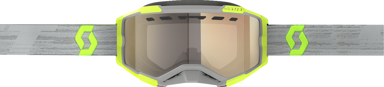 SCOTT Fury LS Snow Goggle - Gray/Yellow - Light Sensitive - Bronze Chrome Lens 278604-1120245