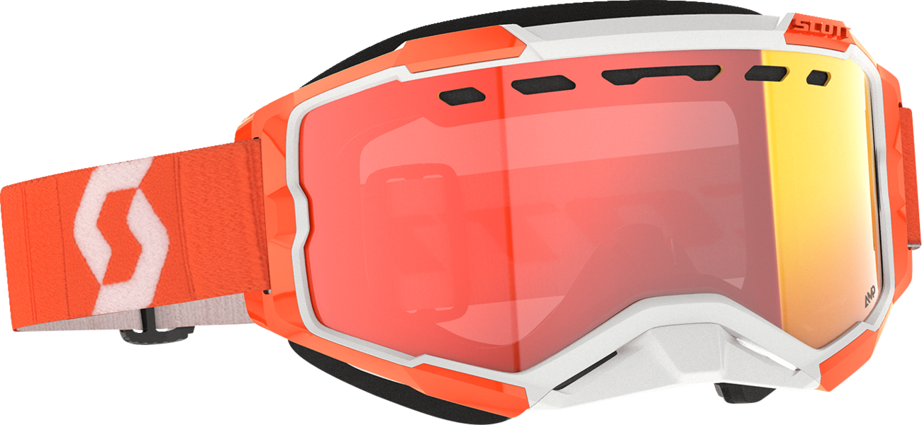 SCOTT Fury Snow Cross Goggle - Orange - Enhancer Red Chrome Lens 278605-0036312