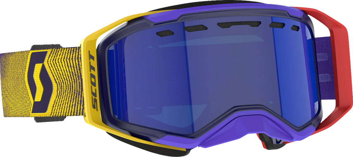 SCOTT Prospect 2.0 SMB Goggle - Red/Yellow - Enhancer Blue Chrome Lens 421503-1648347