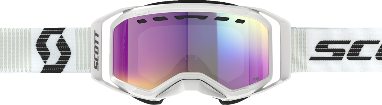 SCOTT Prospect 2.0 SMB Goggle - White/Black - AMP Teal Chrome Lens 421503-1035315
