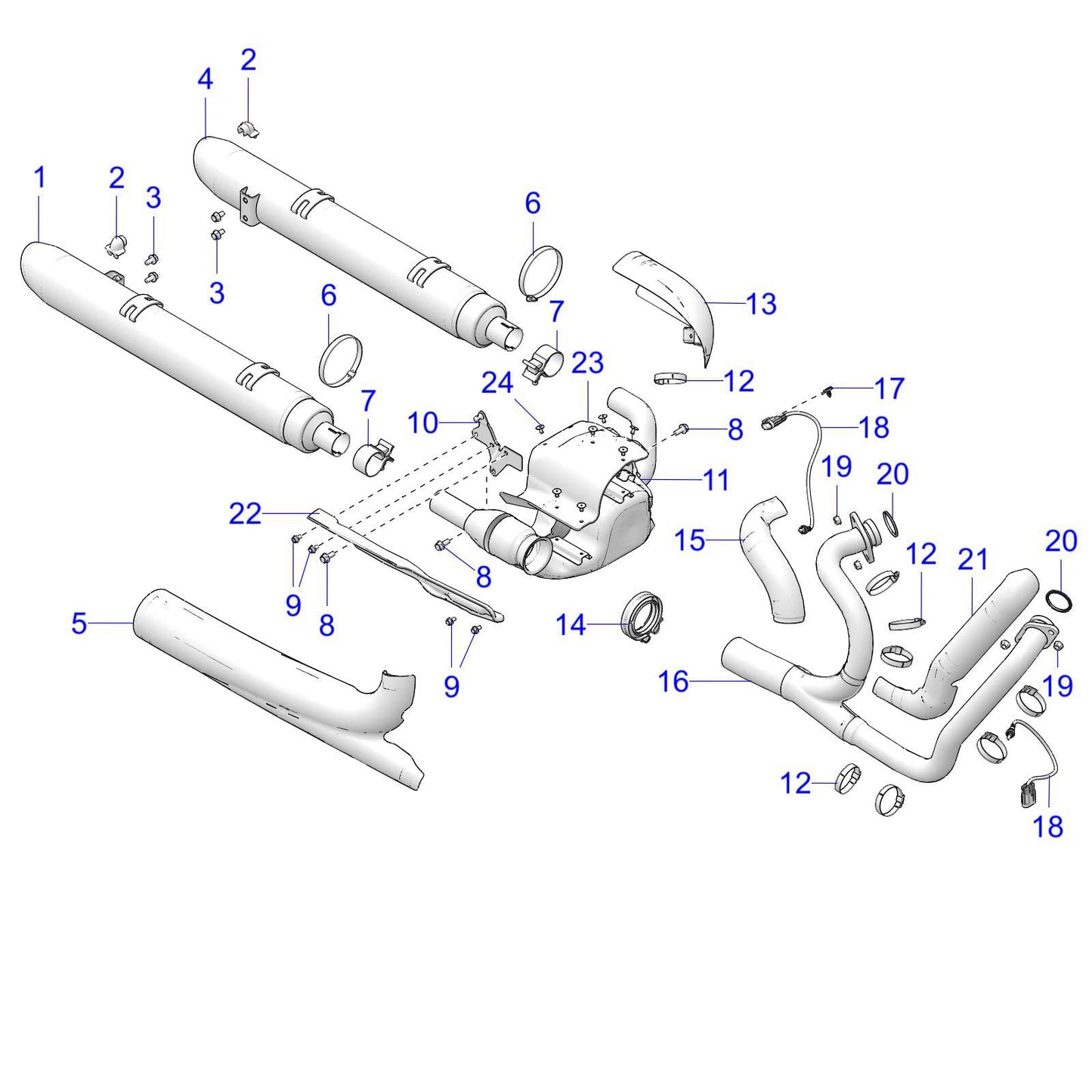 Indian Motorcycle CLAMP, GASKETED, Genuine OEM Part 7082494, Qty 1
