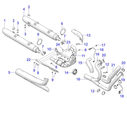 Indian Motorcycle CLAMP, GASKETED, Genuine OEM Part 7082494, Qty 1