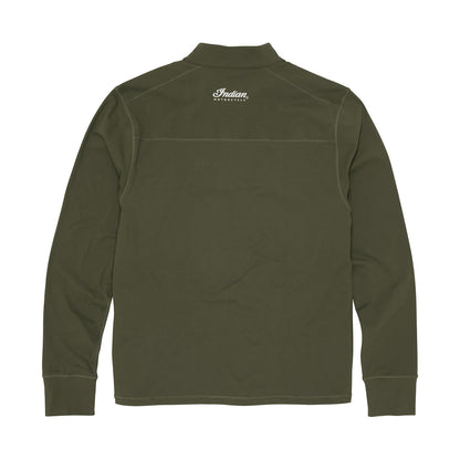 Indian Motorcycle Men's Athlete Script Logo Top, Green - L - 286477706