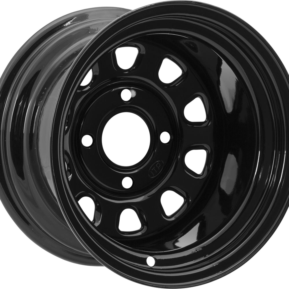 Delta Steel Wheel 12x7 4/156 4+3 Black 12mm