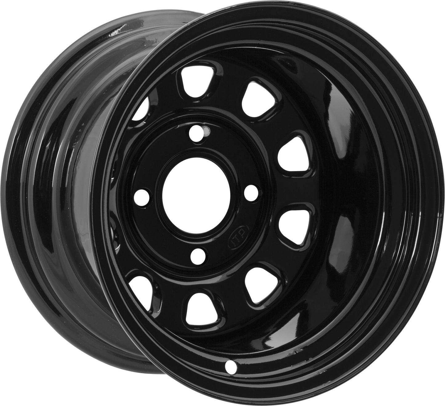 Delta Steel Wheel 12x7 4/156 4+3 Black 12mm