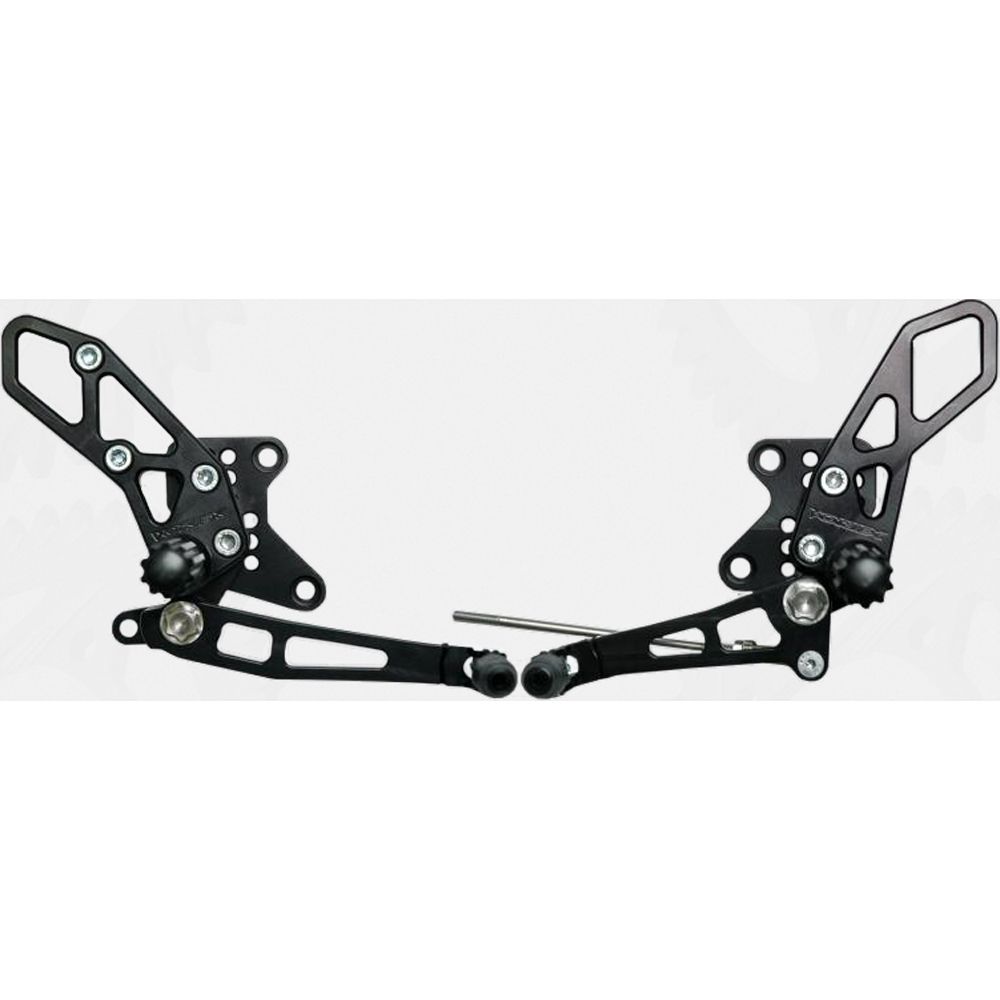 Rear Set Complete Blk Kaw
