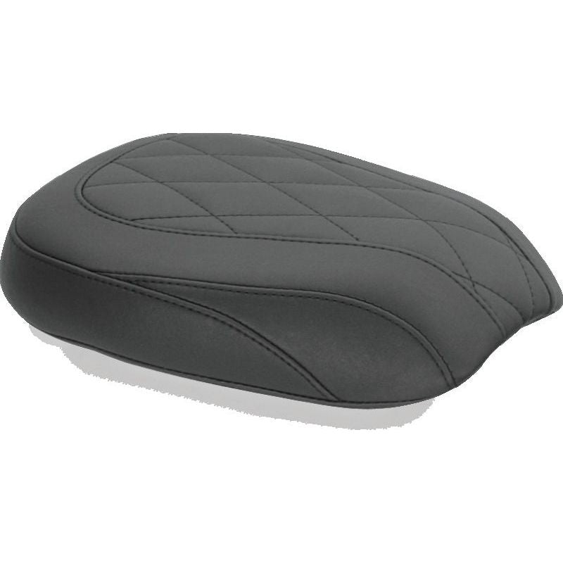 Mustang 11-13 Harley Blackline, 12-17 Slim/Slim S Wide Tripper Passenger Seat Diamond Stitch - Blac