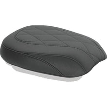 Mustang 11-13 Harley Blackline, 12-17 Slim/Slim S Wide Tripper Passenger Seat Diamond Stitch - Blac