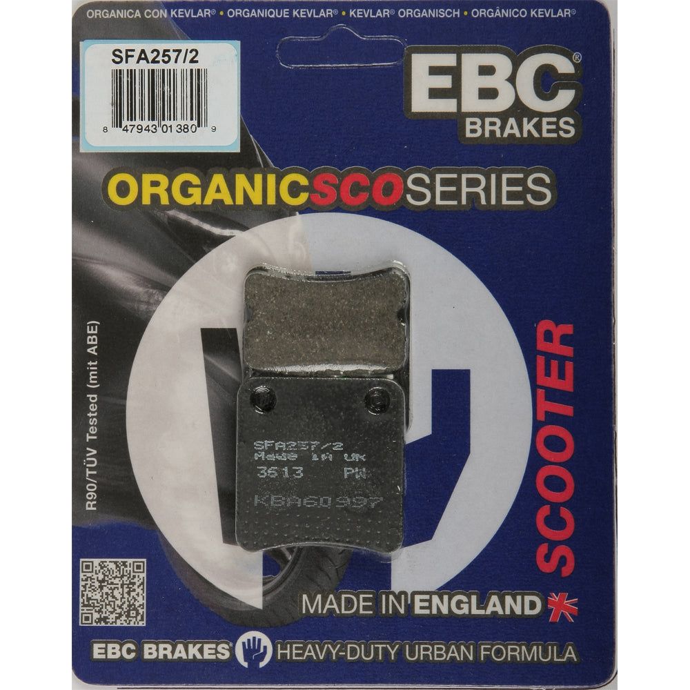 Brake Pads Sfa257/2 Organic