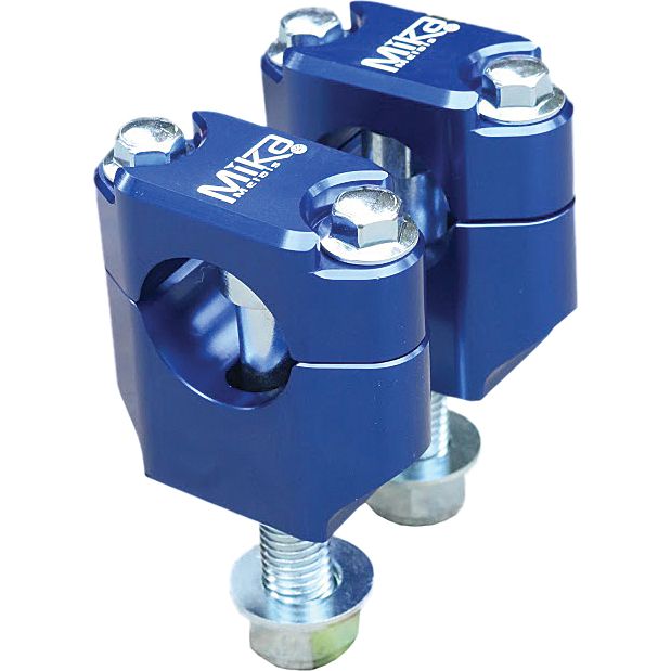 Bar Clamps Rubber Mounted 7/8" Blu