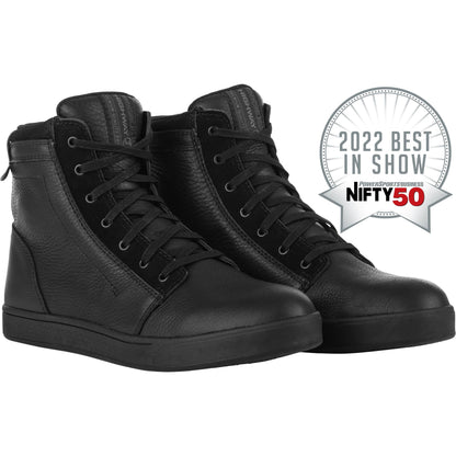 Axle Leather Waterproof Shoes Black/Black Sz 05