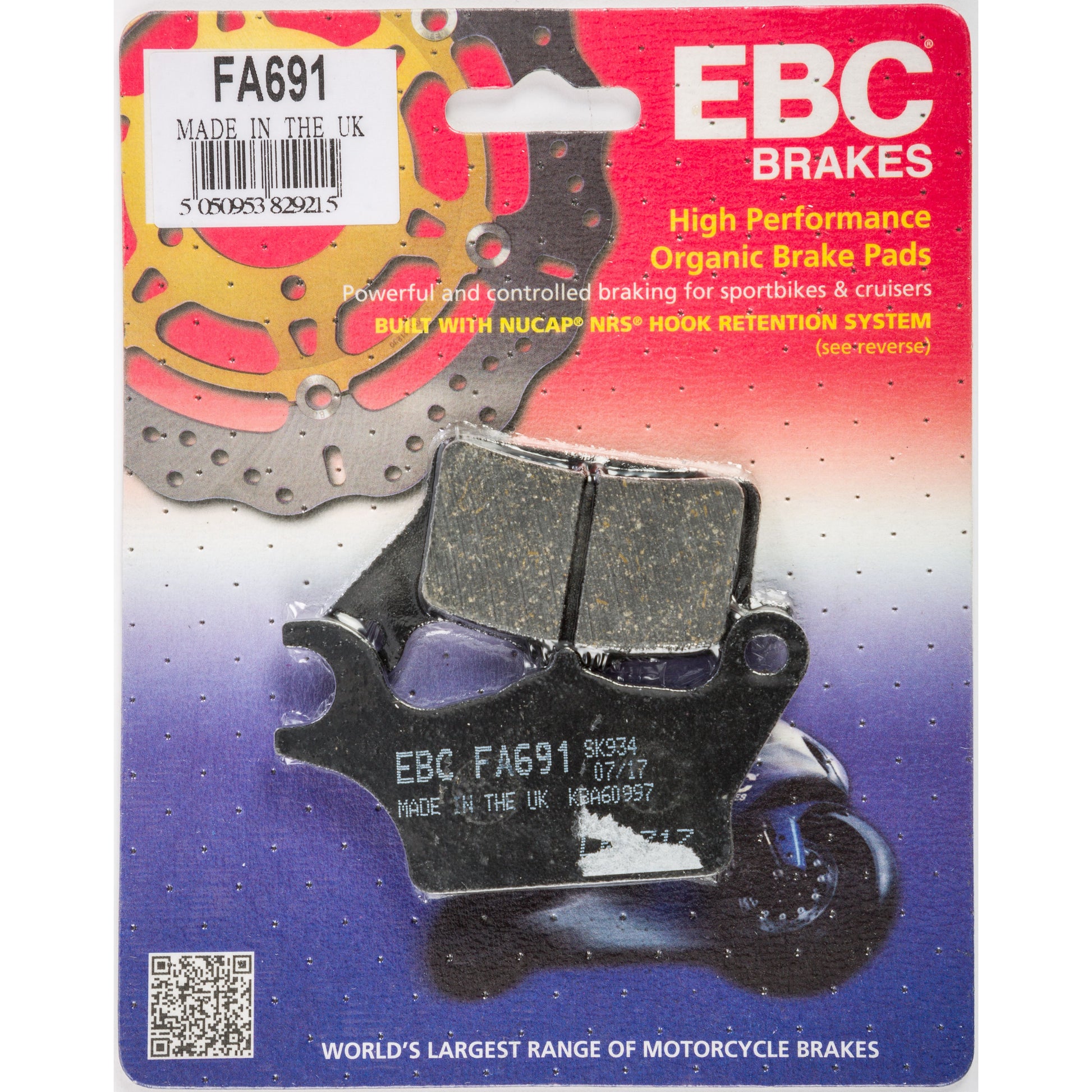 Brake Pads Fa691 Organic