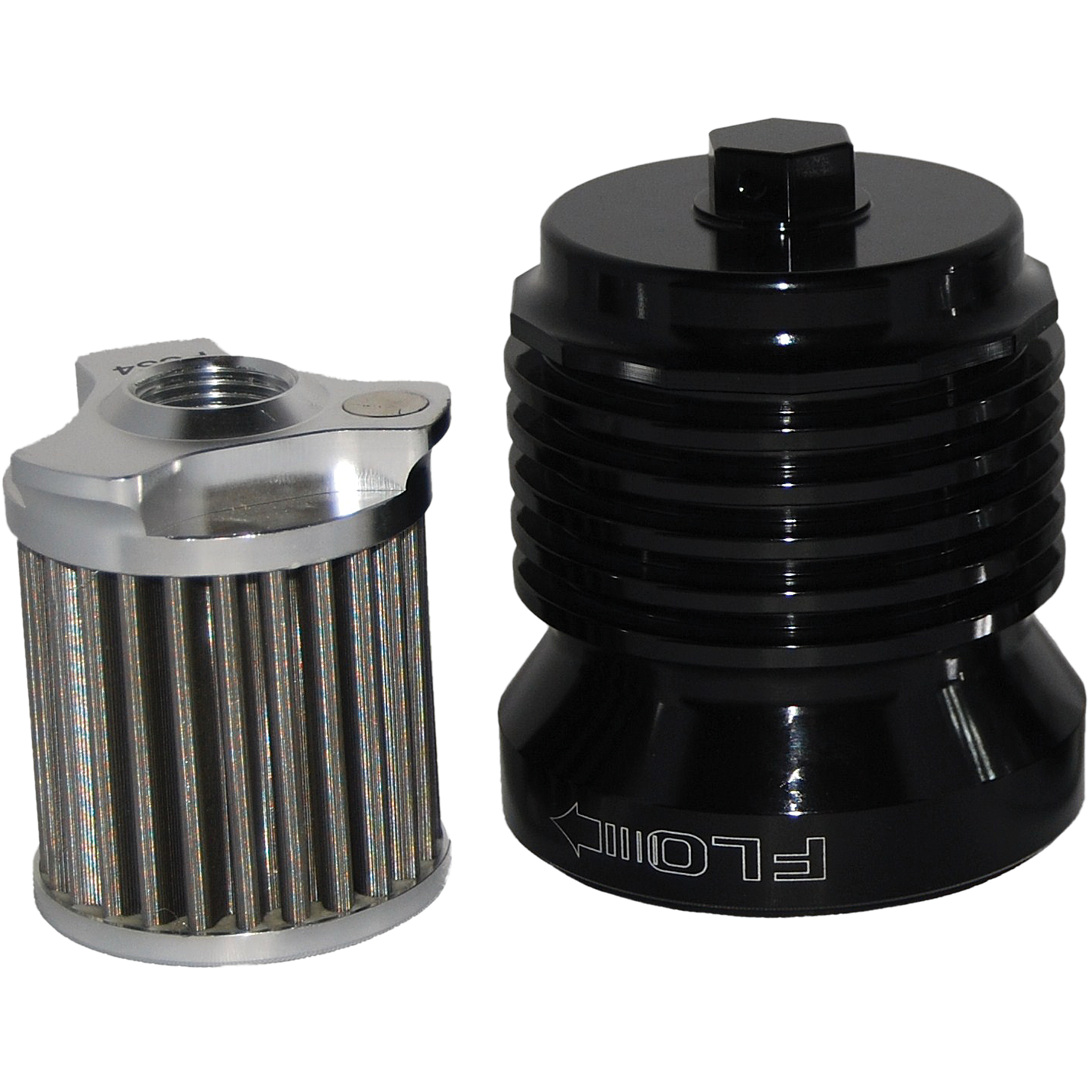 Flo Reusable Steel Oil Filter Hd Black