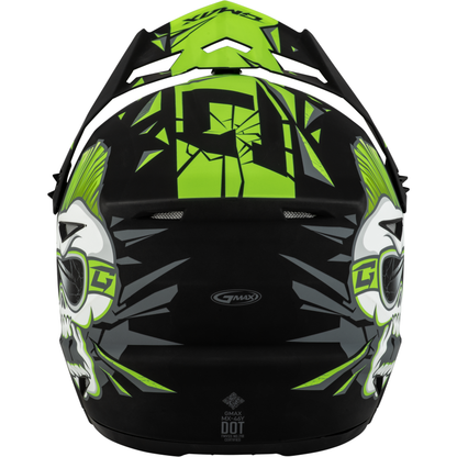 Youth Mx 46y Unstable Helmet Matte Black/Green Yl