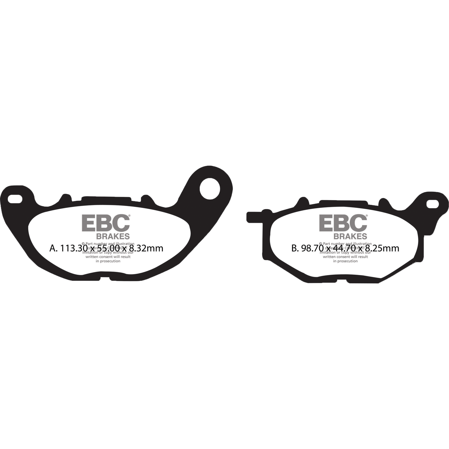 Brake Pads Sfa705 Organic Scooter