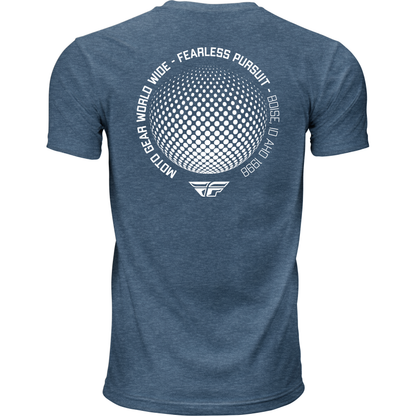 Fly Worldwide Tee Blue Md
