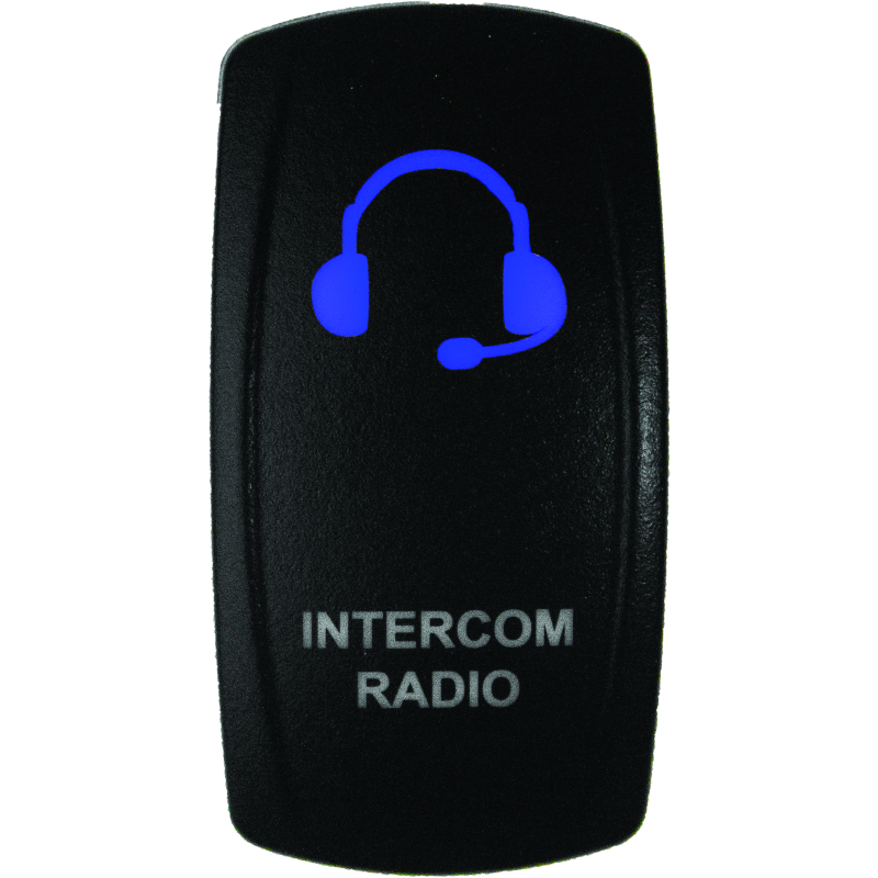 DragonFire Racing Lighted Switch Int/Rad On/Off Blue Led