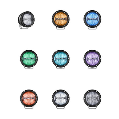 Rigid Industries 360-Series 4in LED Off-Road Diffused Beam - RGBW Backlight (Pair)