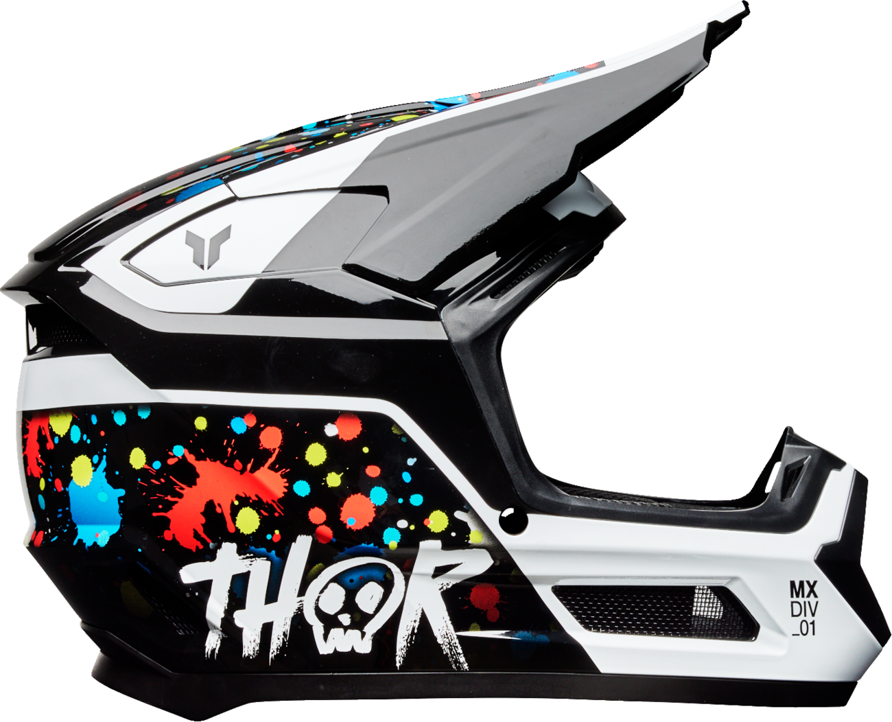 THOR Youth Fleet Helmet - Splat - Black - Large 0111-1694
