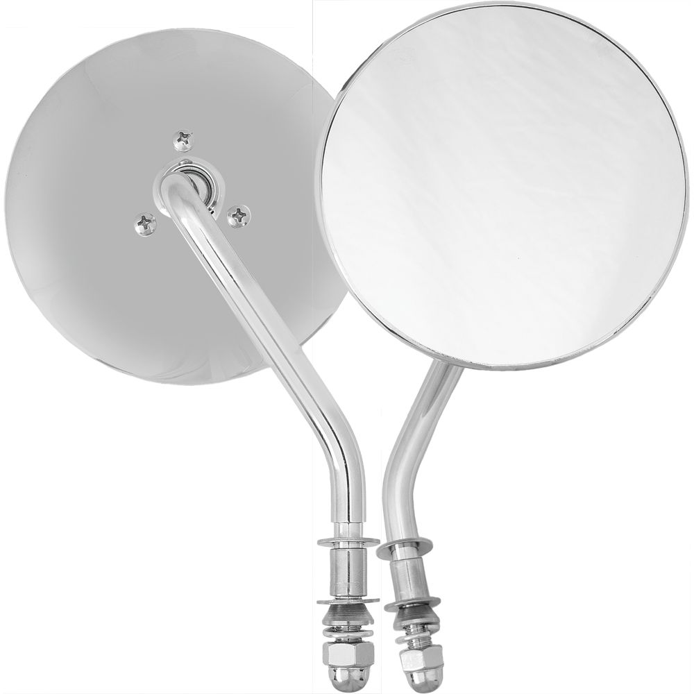 4" Round Mirror Chrome Right Side
