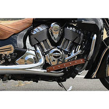 Indian Motorcycle Genuine Leather Trim for Floorboards, Pair, Desert Tan with Studs, for Chief, Super Chief, Chieftain, Challenger, Roadmaster, Springfield, Pursuit Models and More - 2880007-06