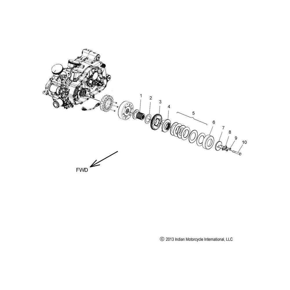 
                      
                        Indian Motorcycle Spring Retainer Compensator, Genuine OEM Part 6230769, Qty 1
                      
                    
