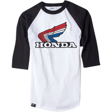 FACTORY EFFEX Vintage Honda Baseball T-Shirt - White/Black - Medium 17-87332