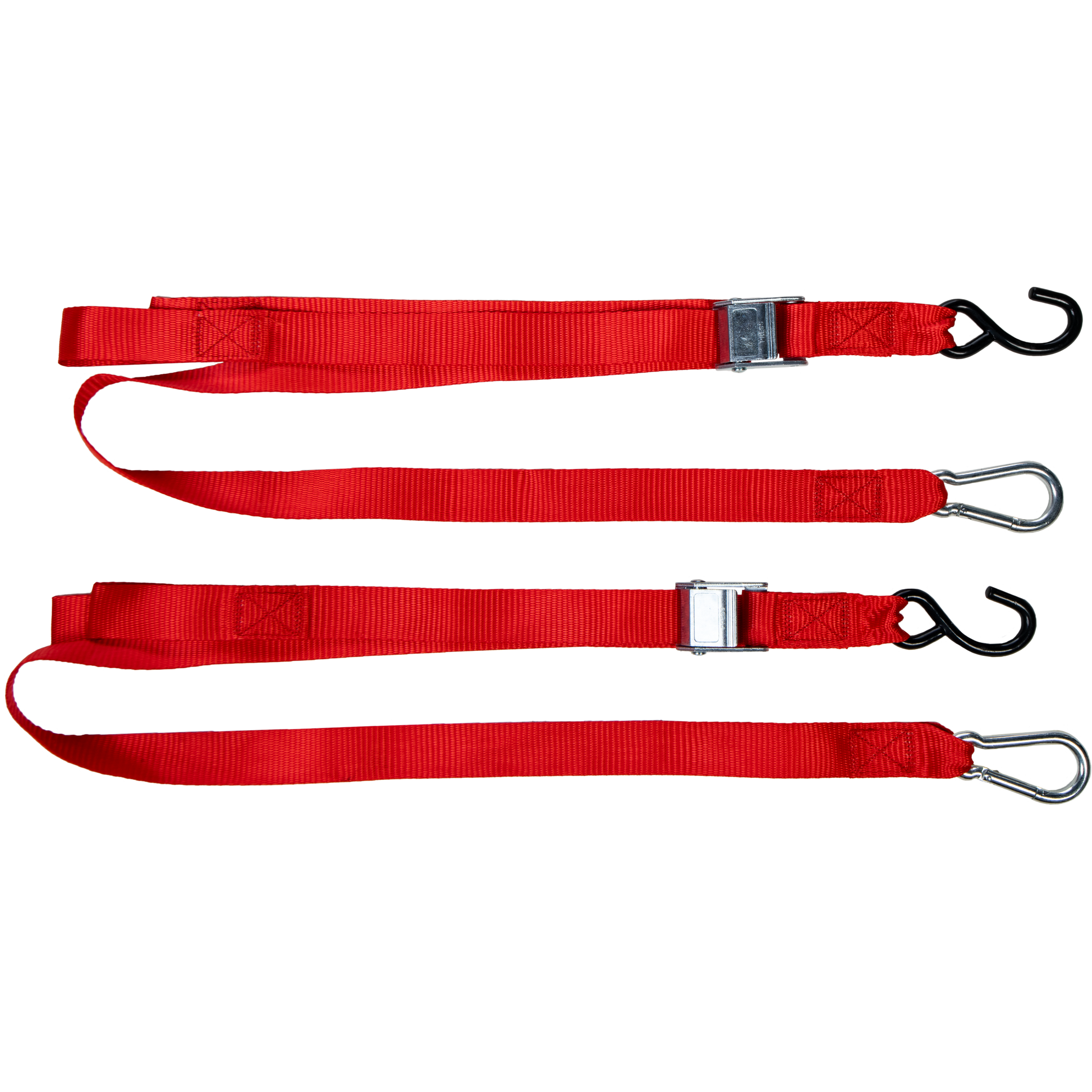 1.5" X 6' Tie Down Red 2/Pk