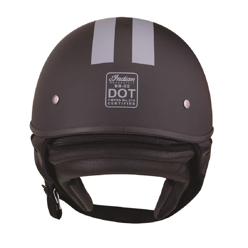
                      
                        Indian Motorcycle Half Helmet with Gray Stripe, Black - M - 286963403
                      
                    