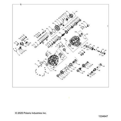 Polaris Off Road SHAFT, REVERSE 25T, Genuine OEM Part 3236193, Qty 1